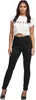 Tazzio Damen Skinny Fit High Waist Jeans F107 Schwarz 44 Produktbild-Vorschau 2