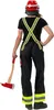 Kostüm Feuerwehr Latzhose Feuerwehrfrau 36-38 Produktbild-Vorschau 3