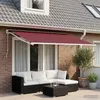 vidaXL Tissu de remplacement pour store, rouge bordeaux, Voir les images du produit 1