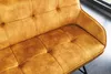 Design Bank EUPHORIA 156cm senfgelb Samt im Retrostil mit Produktbild-Vorschau 10