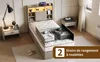 UnboxG Polsterbett 90x200 cm mit 2 Schubladen, Bett mit Produktbild-Vorschau 10