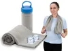 Kühlendes Sporthandtuch / Fitness Handtuch, 30x90 cm, grau Produktbild-Vorschau 1