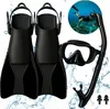 Tauchset Maske mit Schnorchelflossen zum Schwimmen Größen Produktbild-Vorschau 1