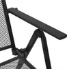 vidaXL Klappstühle 4 Stk. Mesh Stahl Anthrazit Produktbild-Vorschau 6
