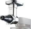 A close-up studio shot of a Kenwood juicer attachment connected to a stand mixer. Anteprima dell’immagine prodotto