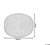 BELIANI Pouf tmavě šedá 100% bavlna kulatý Ø40 cm elegantní Náhled obrázku produktu 6