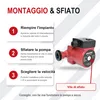 AVANSA 25-6/180 Circolatore per riscaldamento 230 V – DN25 Anteprima dell’immagine prodotto 6
