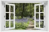 Wallario Premium Glasbild mit Fensterrahmen, freischwebende Produktbild-Vorschau 1