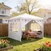 YZNAHRE Pavillon 3x3m Polyester Partyzelt mit Seitenteilen Produktbild-Vorschau 9