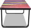 vidaXL Couchtisch mit Glasplatte Regenbogen-Aufdruck Produktbild-Vorschau 2