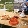 Camping-Besteck-Set fš¹r 2 Personen, tragbares Essgeschirr Produktbild-Vorschau 3