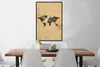 MuchoWow® Gerahmtes Poster Weltkarte - Retro - Zitate 60x90 Produktbild-Vorschau 2