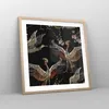 Gerahmtes Poster - Rahmen in heller Eiche - Asiatisch Vögel Produktbild-Vorschau 8
