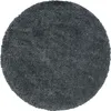 Hochflor Langflor Shaggy Teppich Luxury Anthrazit Rund, Produktbild-Vorschau 5