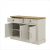 Armadio Galano a 3 ante 2 cassetti 113x39,5x74 cm Grigio Anteprima dell’immagine prodotto 5