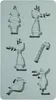 Rayher Silikon Gießform Rentierfreunde, 14,5x26x1cm, 6 Produktbild-Vorschau 2