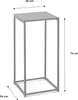 A diagram of a small table with dimensions indicated. Produktbild-Vorschau