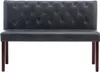 Panca vidaXL 120 cm, grigio effetto pelle scamosciata Anteprima dell’immagine prodotto 3