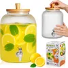 SuperButelki - Słój szklany 5L, ryflowany z kranikiem Podgląd zdjęcia produktu 4