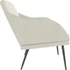 A side view of a cream-colored armchair. Produktbild-Vorschau