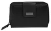A black leather wallet is shown against a white background. Anteprima dell’immagine prodotto