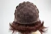 WIG ME UP Perücke Echthaar kurz Bob glatt Pony Bordeaux Rot Produktbild-Vorschau 6