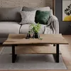 Stolik kawowy Vicco Yan Rzemieślnik 120 x 60 cm z miejscem Podgląd zdjęcia produktu 6