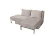 A beige sectional sofa with corduroy texture, shown from a side-angle. Produktbild-Vorschau