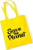 Huuraa Jutebeutel Save the Planet Schriftzug 10 Liter Produktbild-Vorschau 1