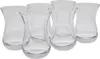 A group of clear glass teacups arranged on a white background. Produktbild-Vorschau