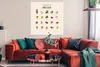 MuchoWow® Poster Obst - Lebensmittel - Küche 100x100 cm - Produktbild-Vorschau 2