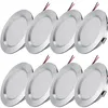 8 kusov 3W 12V LED zapustené reflektory ultra tenké stropné Náhľad obrázku produktu 1