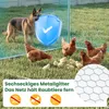 Kurnik COSTWAY 3x2x2 m | 6 m², metalowa klatka na wolnym Podgląd zdjęcia produktu 3