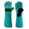 Rindsleder Handschuhe für Haustierpflege, 45 cm, Kratz- und Produktbild-Vorschau 1