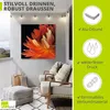 ARTland Wandbild Alu für Innen & Outdoor Rote Dahlie Größe: Produktbild-Vorschau 2