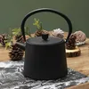 HowHomely Teekanne schwarz Teebereiter Gusseisen Teekessel Produktbild-Vorschau 2