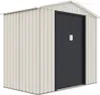 Abri de jardin métal "Nebraska" - 4.07 m² - Beige/Gris Voir les images du produit 4