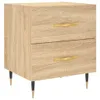 The Living Store Nachttische 2 Stk. Sonoma-Eiche 40x35x47,5 Produktbild-Vorschau 5