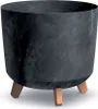 Topf auf Beinen anthrazit GRACIA TUBUS BETON EFFECT Produktbild-Vorschau 1