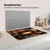 KitchenYeah© Herdabdeckplatte Gold - Lippen - Kunst - Gold Produktbild-Vorschau 3
