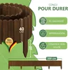 Clôture flexible en bois marron clair 200 x 40 cm - Bordure Voir les images du produit 4