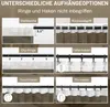 Collage showing different ways to hang curtains. Produktbild-Vorschau