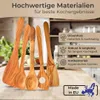 Kochlöffel Set Olivenholz 5-teilig - 3 Kochlöffel & 2 Produktbild-Vorschau 3