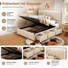 Flieks Hydraulishes Polsterbett 140x200cm mit Stauraum, Produktbild-Vorschau 6