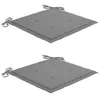 vidaXL Gartenstühle mit Grauen Kissen 2 Stk. Massivholz Produktbild-Vorschau 4