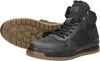 A pair of black and brown high-top boots shown from a diagonal angle on a white background. Podgląd zdjęcia produktu