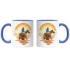 Pferd Tasse Blau Hengst Frau Liebe Reiten Sonnenuntergang Produktbild-Vorschau 3