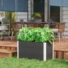 Outsunny Bac à fleurs surélevé en aluminium, bac à fleurs, Voir les images du produit 7