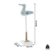 Seemöwe auf Fuß H36cm Holz Muscheln Seil maritim Vogel Möve Produktbild-Vorschau 2
