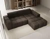 Sofa ohne Schlaffuktion, Ecksofa L-Form Veloursstoff, Produktbild-Vorschau 2